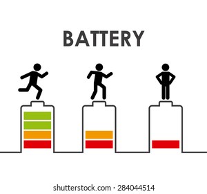 battery power design, vector illustration eps10 graphic 