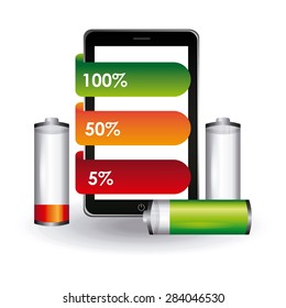 battery power design, vector illustration eps10 graphic 