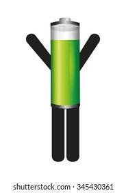 battery power design, vector illustration eps10 graphic 