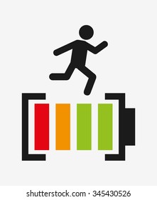 battery power design, vector illustration eps10 graphic 