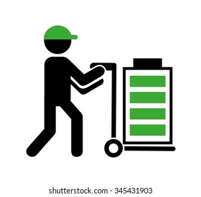 battery power design, vector illustration eps10 graphic 