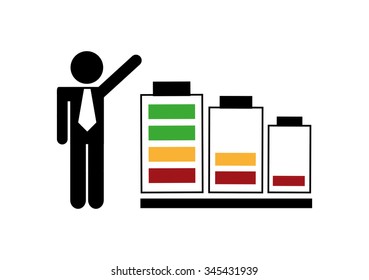 battery power design, vector illustration eps10 graphic 