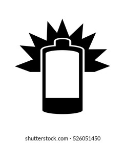 battery power energy icon vector illustration design