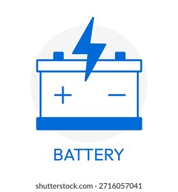 Battery Power Energy Storage Vector Icon