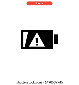 battery power icon isolated sign symbol vector illustration - high quality black style vector icons
