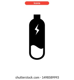battery power icon isolated sign symbol vector illustration - high quality black style vector icons
