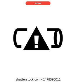 battery power icon isolated sign symbol vector illustration - high quality black style vector icons
