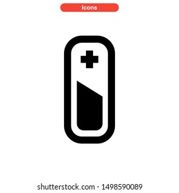 battery power icon isolated sign symbol vector illustration - high quality black style vector icons
