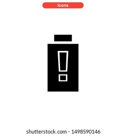 battery power icon isolated sign symbol vector illustration - high quality black style vector icons
