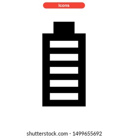 battery power icon isolated sign symbol vector illustration - high quality black style vector icons
