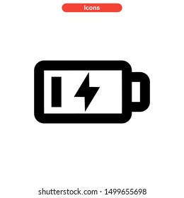 battery power icon isolated sign symbol vector illustration - high quality black style vector icons
