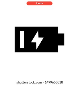 battery power icon isolated sign symbol vector illustration - high quality black style vector icons
