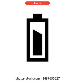 battery power icon isolated sign symbol vector illustration - high quality black style vector icons
