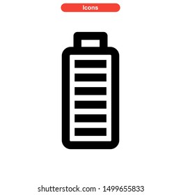 battery power icon isolated sign symbol vector illustration - high quality black style vector icons
