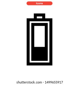 battery power icon isolated sign symbol vector illustration - high quality black style vector icons
