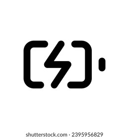 Icono de potencia de la batería. Signo vectorial simple