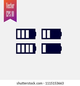 battery power icon vector