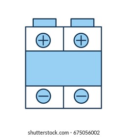 battery power isolated icon