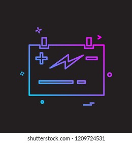 battery power jumper icon vector design