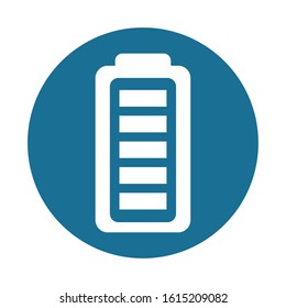 battery power level isolated icon vector illustration design