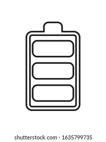 battery power level isolated icon vector illustration design