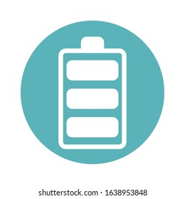 battery power level isolated icon vector illustration design