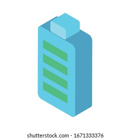 diseño de ilustración vectorial de nivel de potencia de la batería
