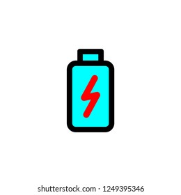 Battery power vector icon