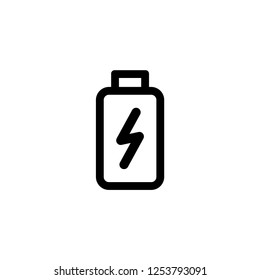 Battery power vector icon