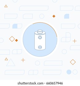 battery power vector icon