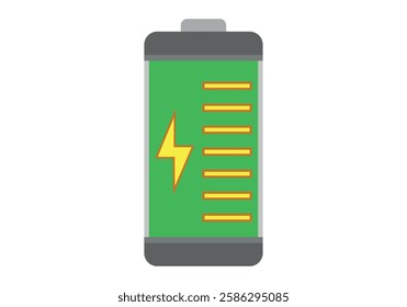 Battery recharged to 100% with lightning