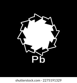 Piloto de reciclaje de batería, ilustración vectorial, signo.