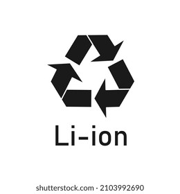 Battery recycle sign, vector illustration, sign.