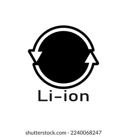 Battery recycle sign, vector illustration, sign.