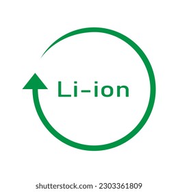 Battery recycle sign, vector illustration, sign.