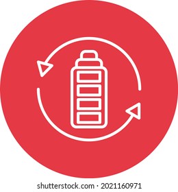 Battery Recycling icon vector image. Can also be used for web apps, mobile apps and print media.