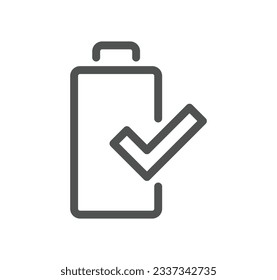 Battery related icon outline and linear vector.