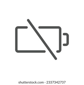 Battery related icon outline and linear vector.