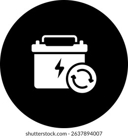 Battery Replacement Icon Element For Design