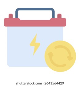 Battery Replacement Icon Element For Design