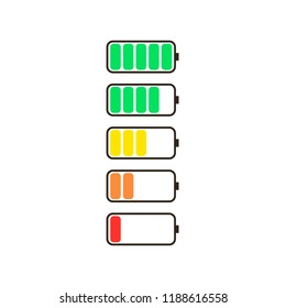 Battery running low. vector illustration