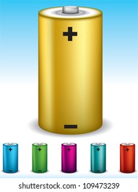 Battery set, easy color change.