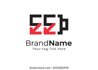 Battery shape letter ee logo vector design simple logo template concept