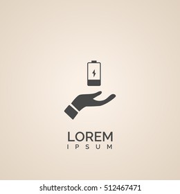 battery sign. icon design