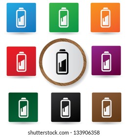 Battery sign,vector