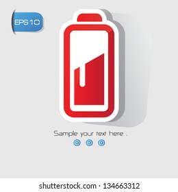 Battery sign,vector