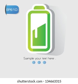 Battery sign,vector