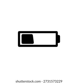 battery silhouette vector illustration black