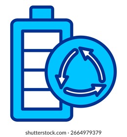 Battery Simple Icon Vector Illustration Concept