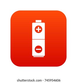 Battery in simple style isolated on white background vector illustration